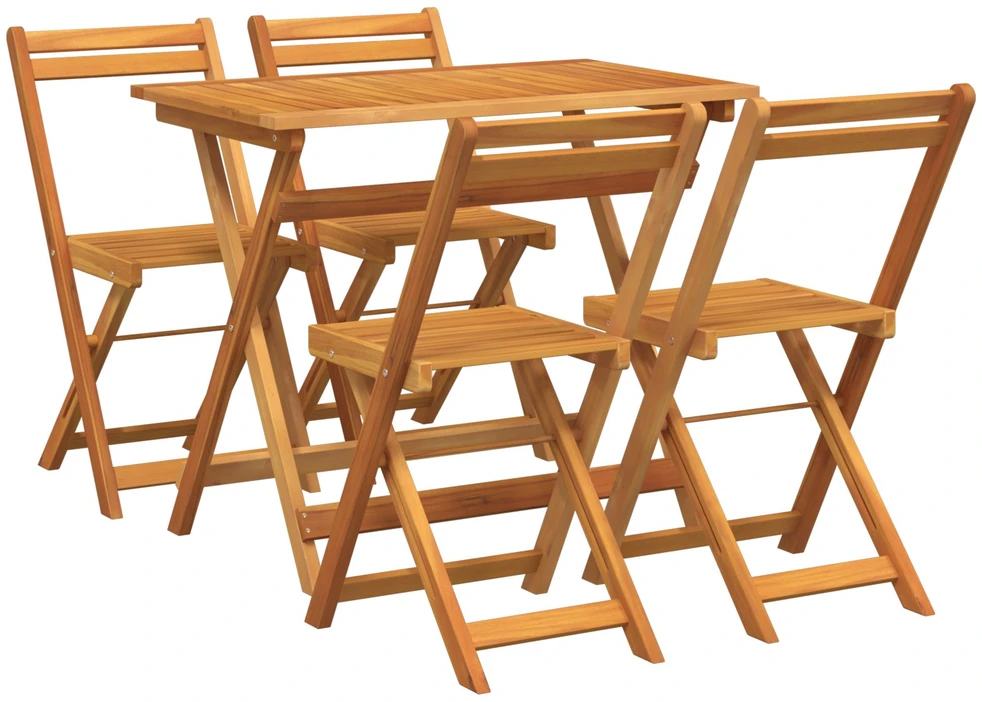 Lauko baldų komplektas Bistro komplektas 5 vnt. Natūralus aliejus