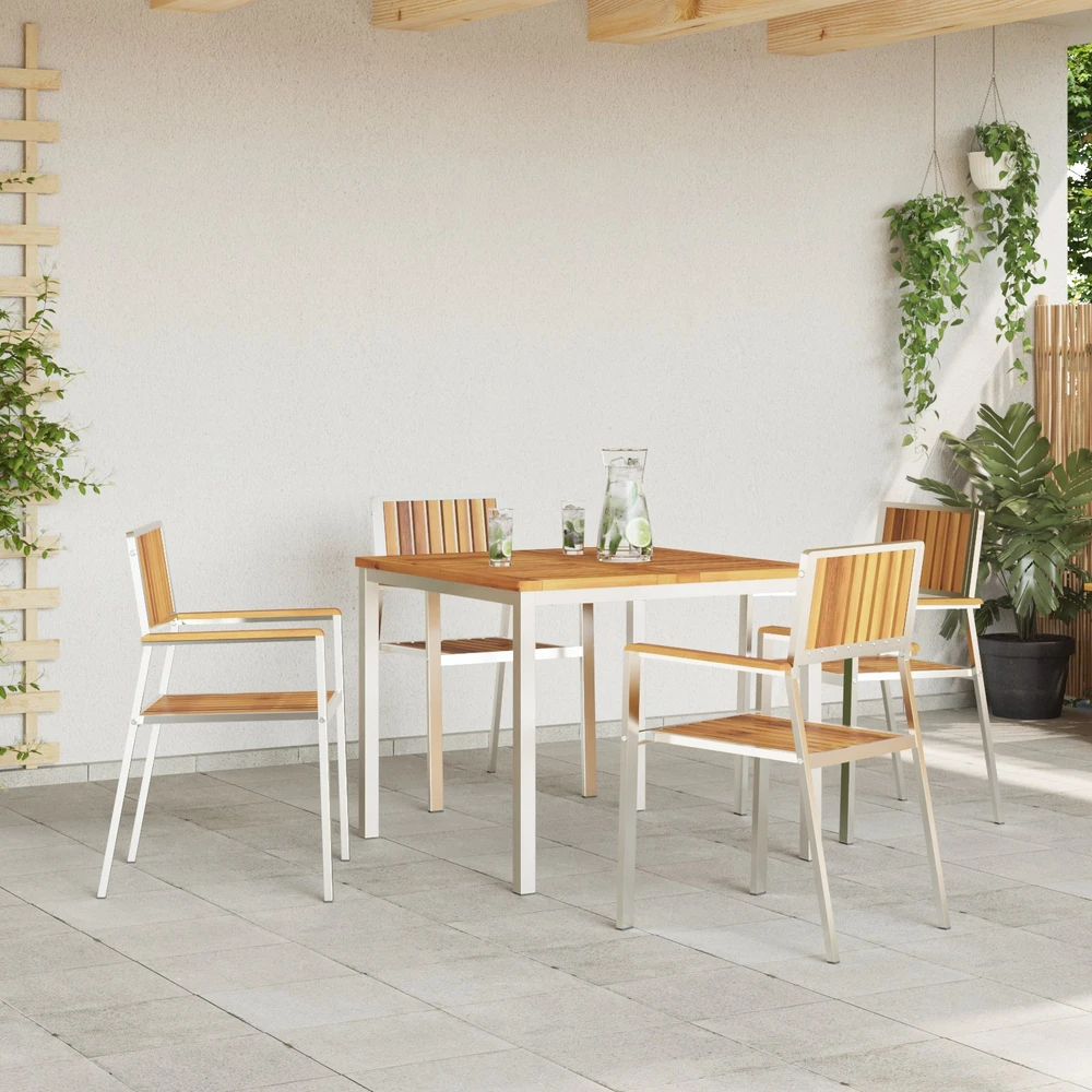 Lauko valgomojo komplektas 5 vnt. 90 x 90 x 75 cm