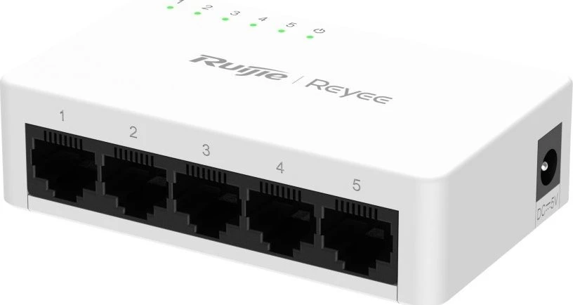 Šakotuvas 5 prievadų komutatorius Ruijie Reyee RG-ES05G-L