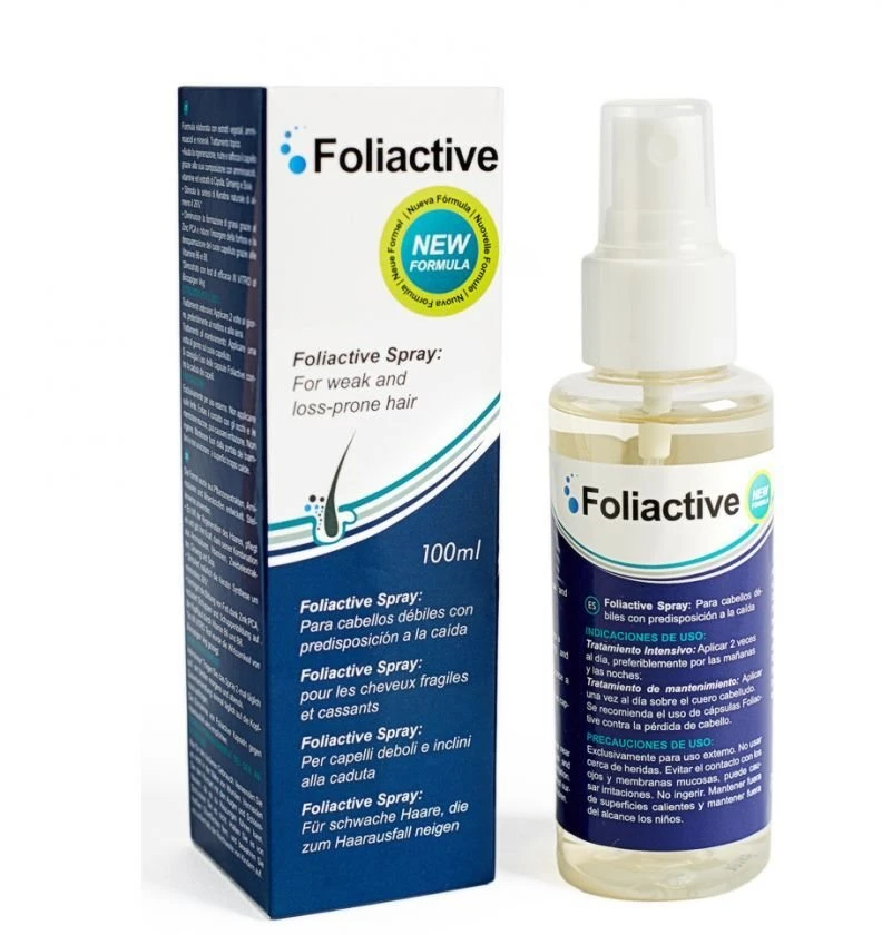 500 Cosmetics, Foliactive, Plaukų lakas Treatment, nuo plaukų slinkimo, 100 ml, unisex