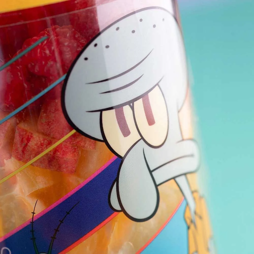 500 ml talpyklė/butelis su stalo įrankiais Buddy Snack SpongeBob, KOZIOL