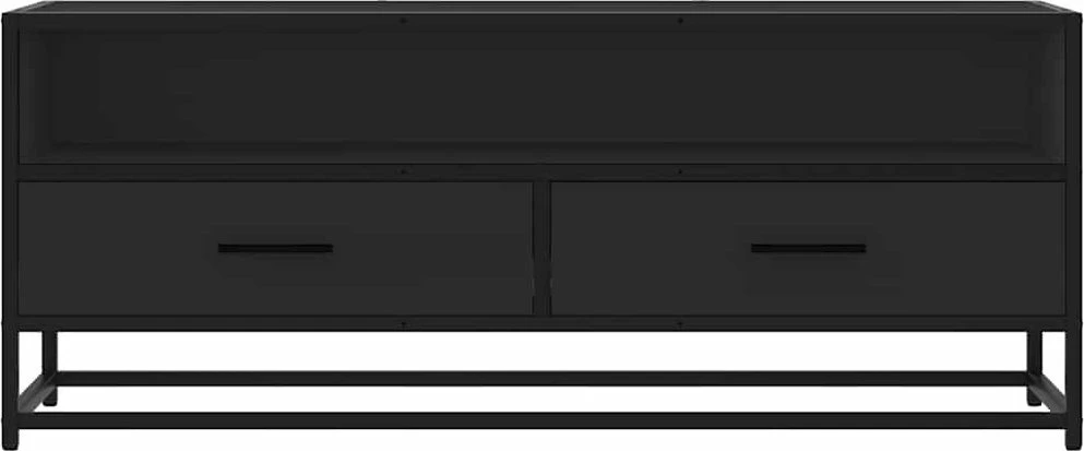 TV staliukas Televizoriaus spintelė, juoda, 100x34,5x40cm, mediena/metalas