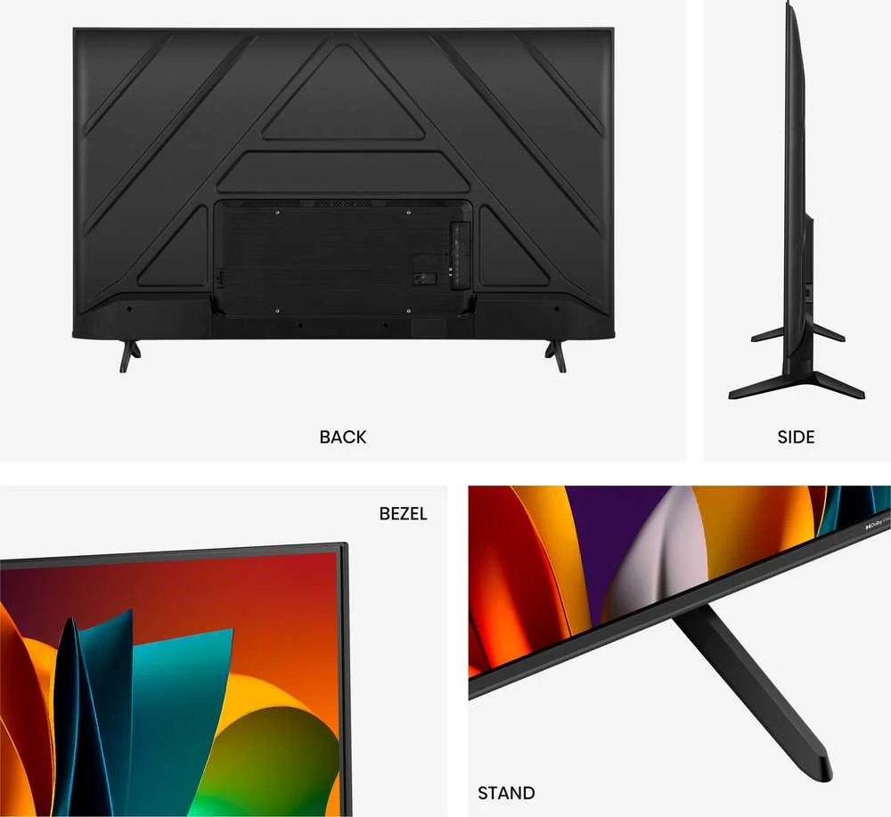 „Hisense UHD“ išmanusis televizorius | 55A6N | 55" | Išmanusis televizorius | VIDAA OS | UHD | Juodas