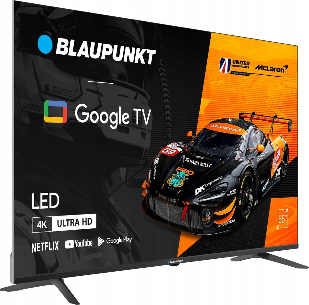 Televizorius Blaupunkt 55UGC5500S 55" 4K Ultra HD DLED Google TV WiFi Bluetooth Judas