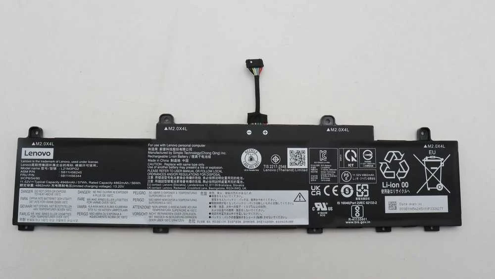 „Lenovo“ 57 Wh ličio jonų vidinė baterija, skirta „Lenovo ThinkPad“