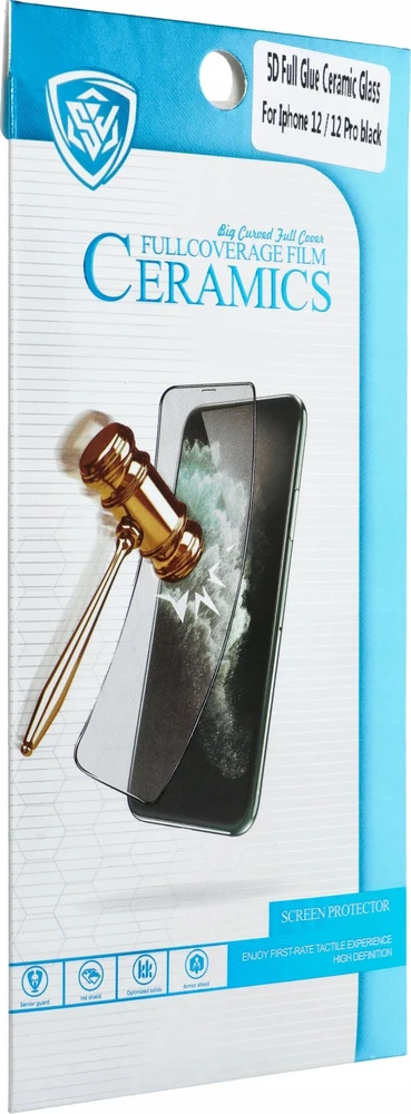 Reach LCD apsauginis stikliukas 5D Full Glue Ceramic Glass Samsung A546 A54 5G juodas
