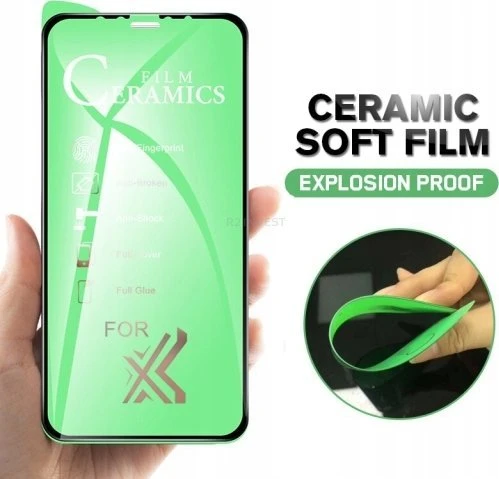Reach LCD apsauginis stikliukas 5D Full Glue Ceramic Glass Samsung A546 A54 5G juodas