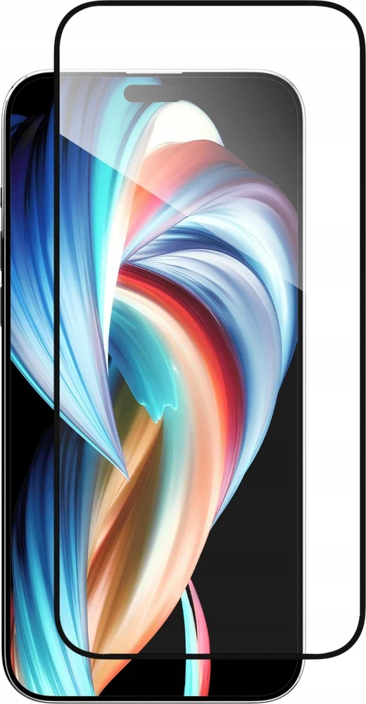 OEM 5D visiškai klijuojamas grūdintas stiklas - iPhone 15 Pro Max juodas
