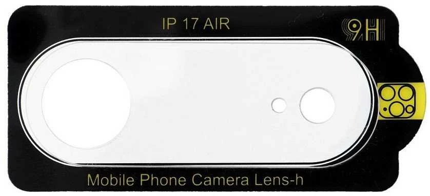 Oem 5D grūdintas „Full Glue“ kameros stiklas – skirtas „iPhone 17“ – skaidrus
