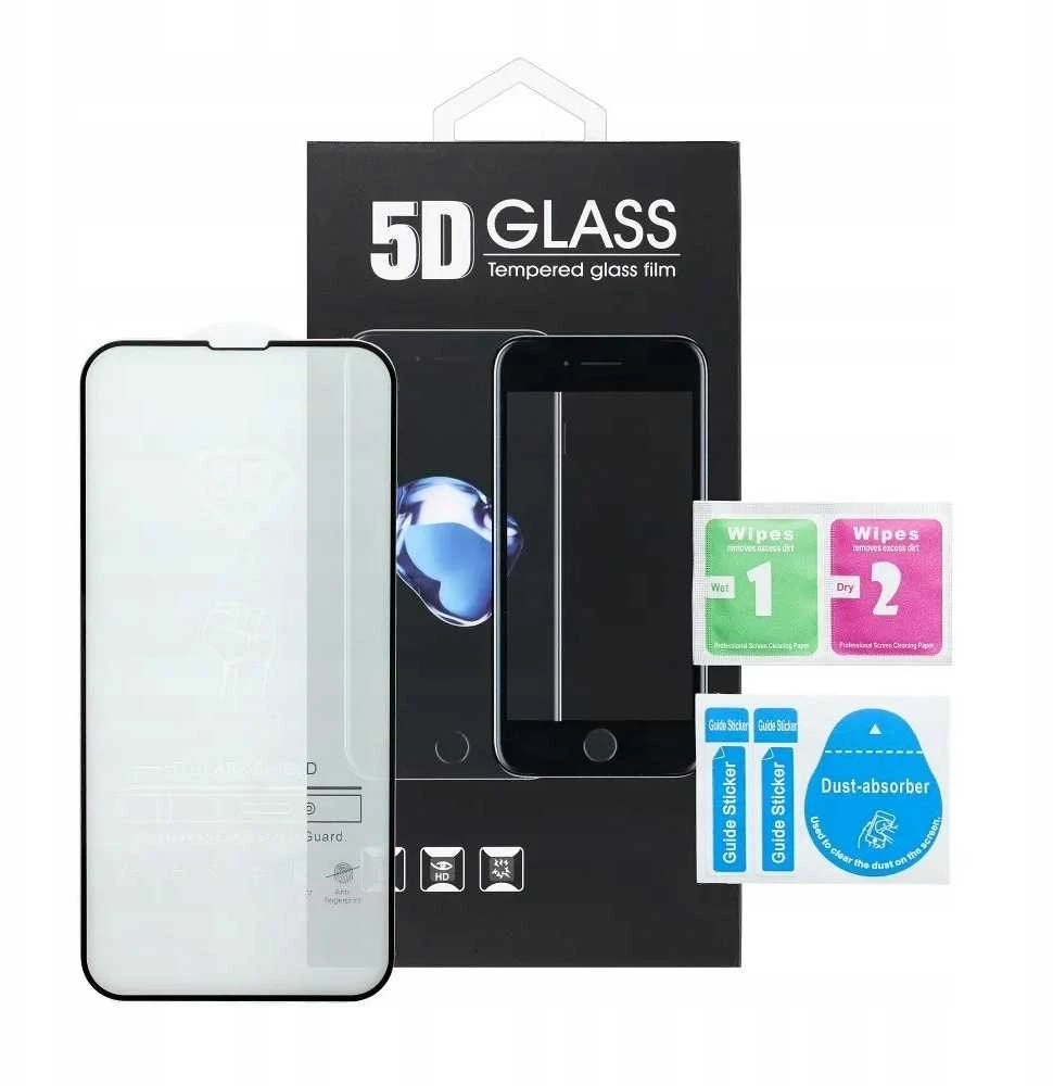 Oem 5D Full Glue Apsauginis stiklas - skirtas Samsung Galaxy S24 FE juodas