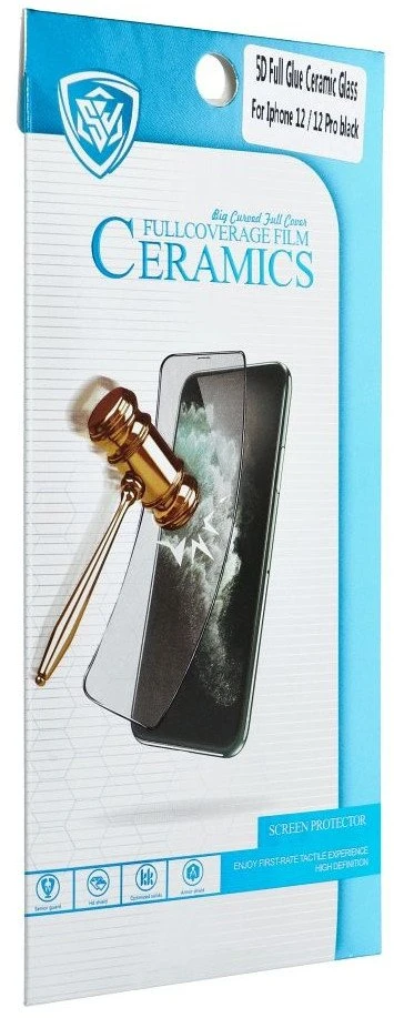 Oem 5D Full Glue Keramikinis stiklas - skirtas Xiaomi Redmi Note 14 Pro 5G juodas