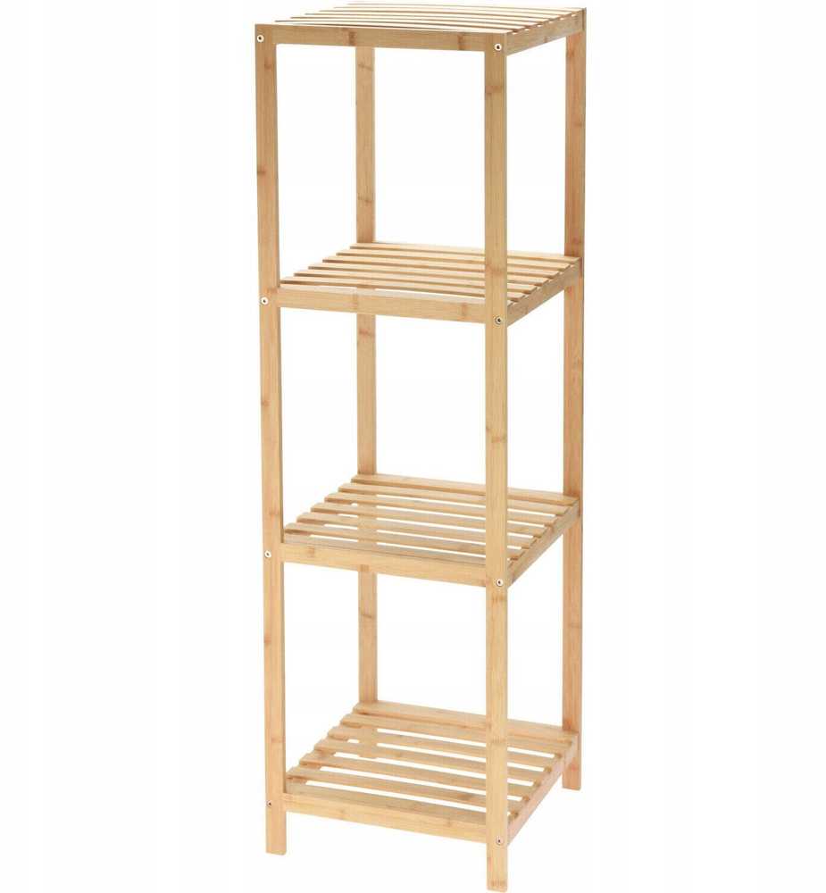 5five Simply Smart 4 pakopų bambukinė lentyna, 110 cm