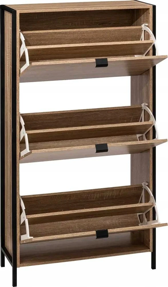 5five Simply Smart 55 ALIAJ batų spintelė, 3 skyriai, 63,2 x 24 x 122 cm