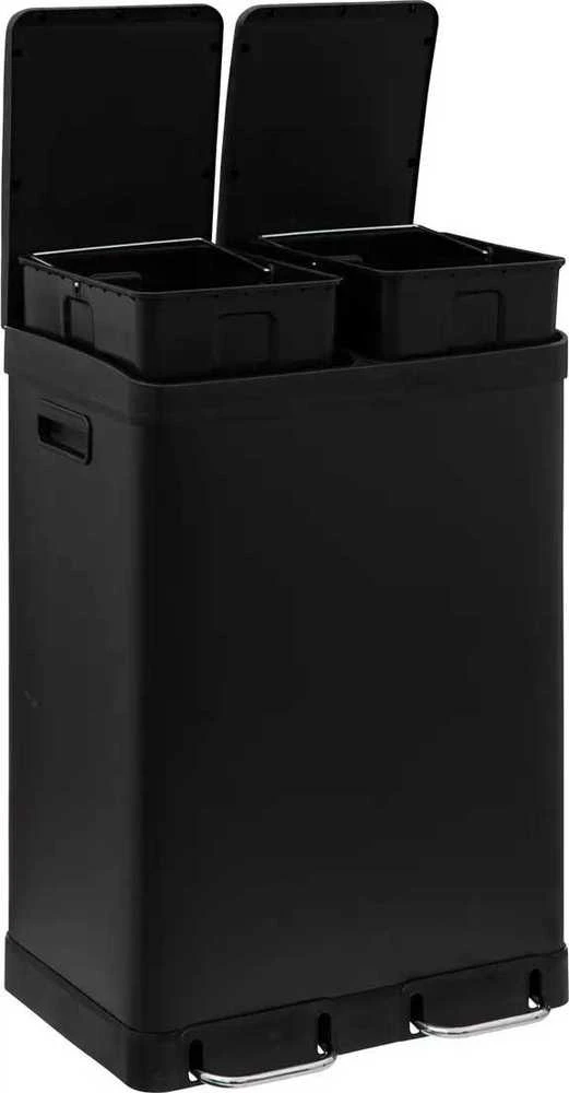 5five Simply Smart Ariane dviejų kamerų šiukšliadėžė, nerūdijantis plienas, su pedalu, 2 x 30 l