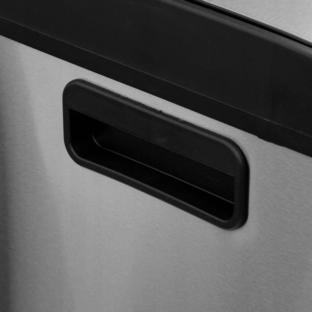 5five Simply Smart Steel Dviejų skyrių šiukšliadėžė Ariane, nerūdijančio plieno, su pedalu, 2 x 30 l