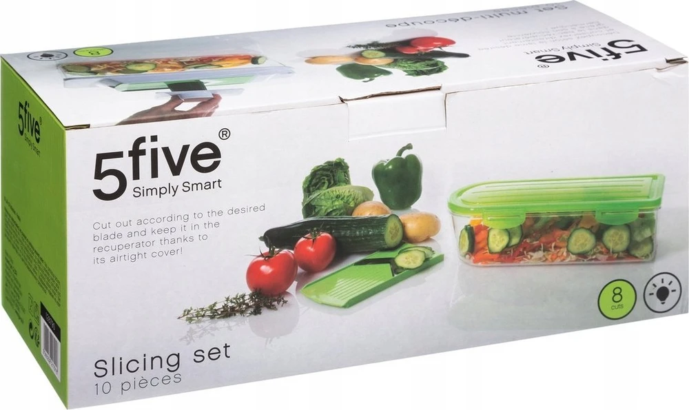 Five_S_Smart Daugiafunkcė pjaustyklė 128790, 10 dalių