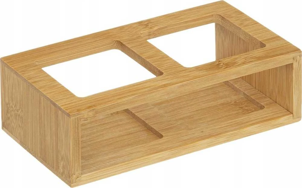 5five Simply Smart Bamboo Aliejaus ir acto buteliai su dozatoriumi + bambuko lentyna