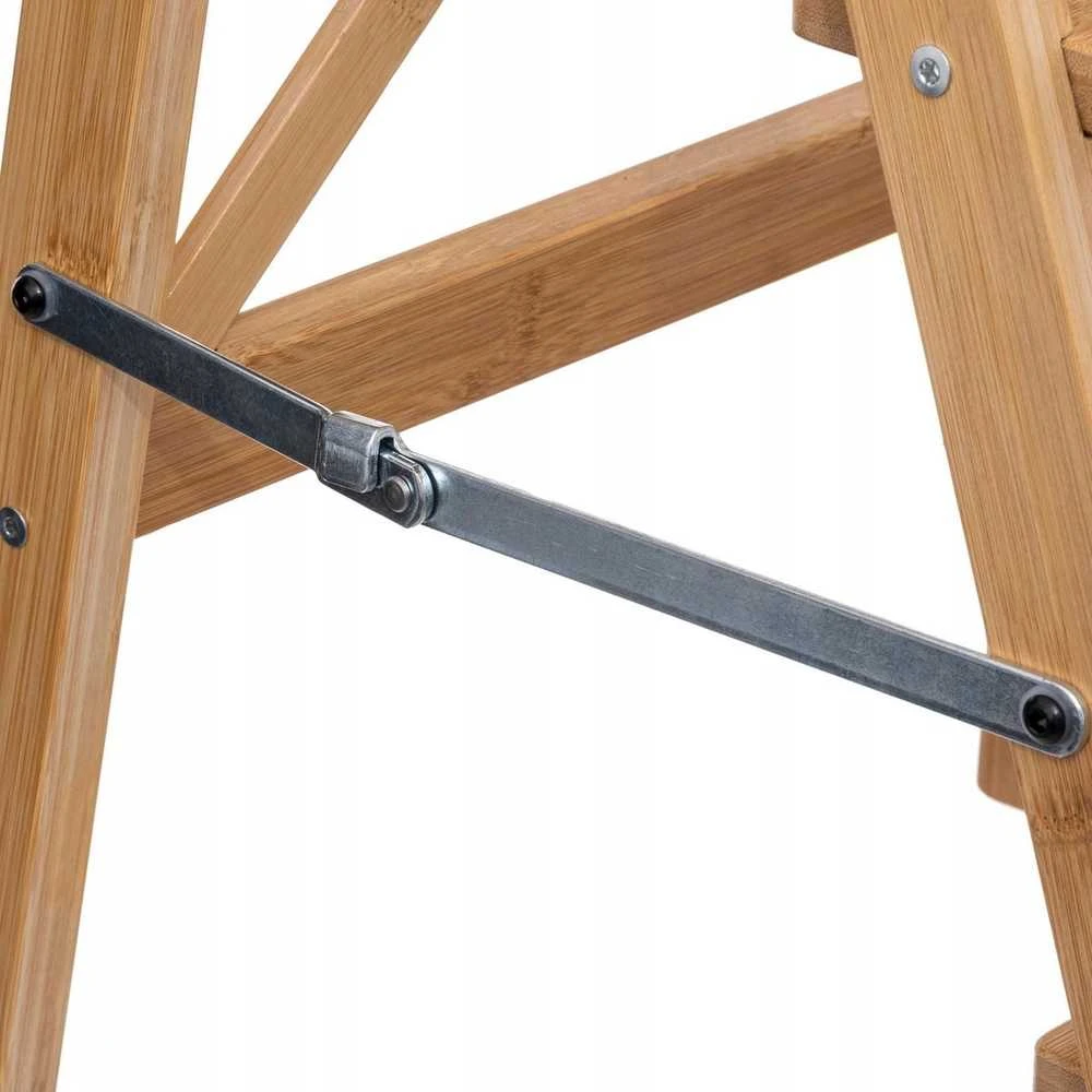 5five Simply Smart Bamboo Sulankstomos kopėčios, žemos, bambukinės, 3 pakopos, 63,5 cm