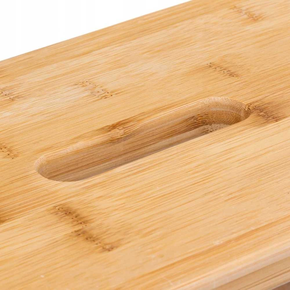 5five Simply Smart Bamboo Sulankstomos kopėčios, žemos, bambukinės, 3 pakopos, 63,5 cm