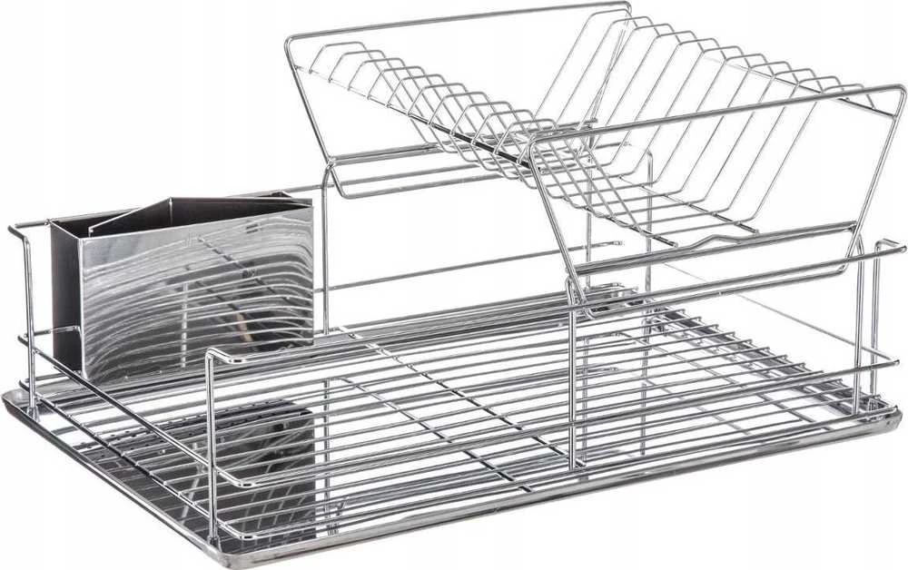 5five Simply Smart Steel Dviejų lygių indų džiovintuvas, lašinamas – nerūdijančio plieno
