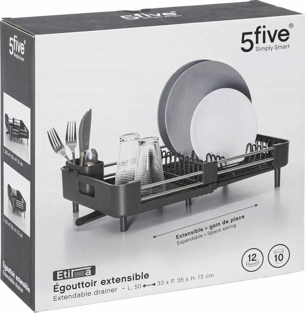 5five Simply Smart Indų džiovintuvas ETIRA, 1 lygis, 50 x 35 x 13 cm