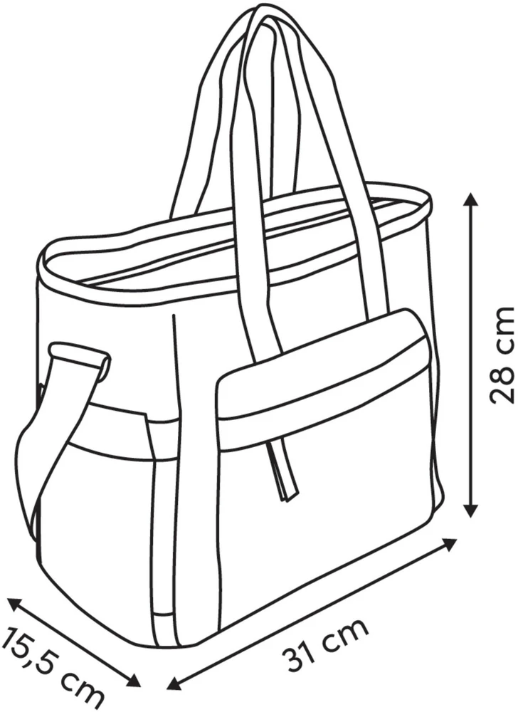 5five Simply Smart 5five Terminė pietų krepšys su kišenėmis, 12,5 l