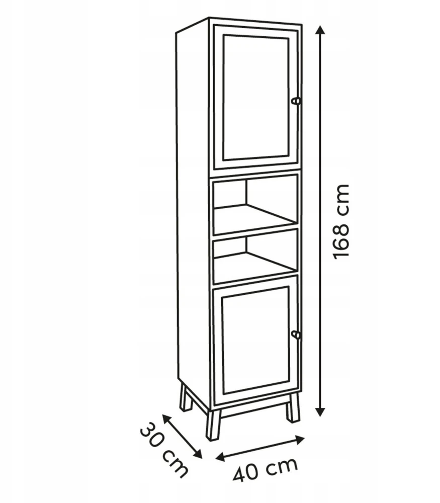 5five Simply Smart CANE vonios lentyna, 168 cm