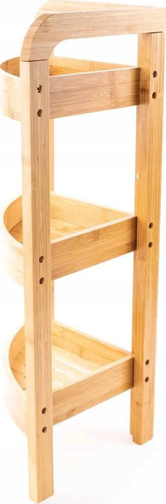 5five Simply Smart Bamboo Bambuko lentyna vonios kambariui, kampinė lentyna, skandinaviška lentyna, bambukinė lentyna, vonios baldai