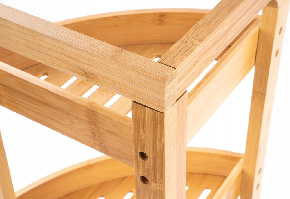 5five Simply Smart Bamboo Bambuko lentyna vonios kambariui, kampinė lentyna, skandinaviška lentyna, bambukinė lentyna, vonios baldai