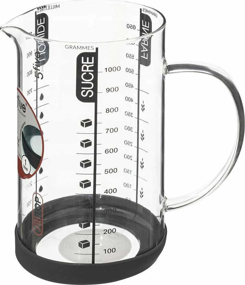 5five Simply Smart Virtuvinis matavimo puodelis, stiklinis, 1 l