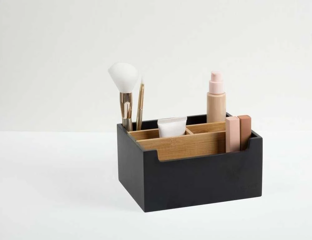 5five Simply Smart Bamboo Bambuko organizatorius kosmetikai, 5 skyreliai