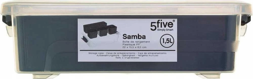 5five Simply Smart SAMBA smulkmenų organizatorius, 1,5L, plastikinis