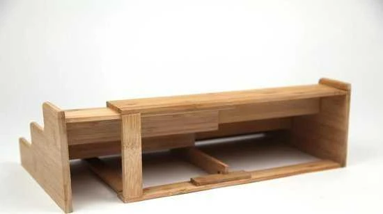 5five Simply Smart Bamboo Bambuko prieskonių organizatorius, 3 lygiai