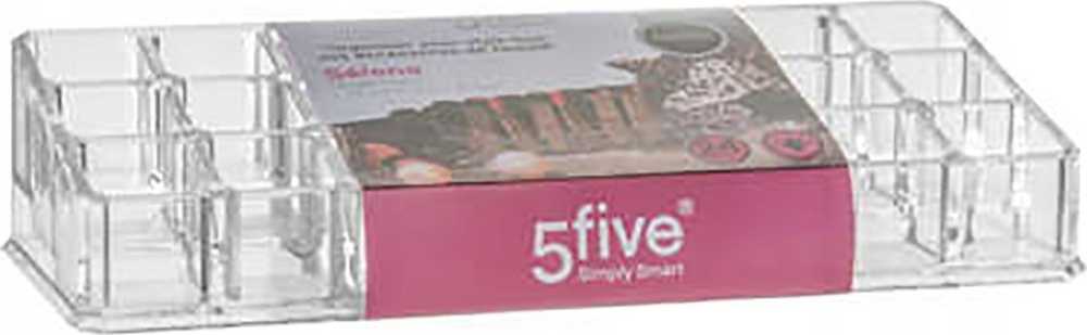 5five Simply Smart Lūpų dažų organizatorius MAKE-UP, 24 skyreliai, 23x10 cm