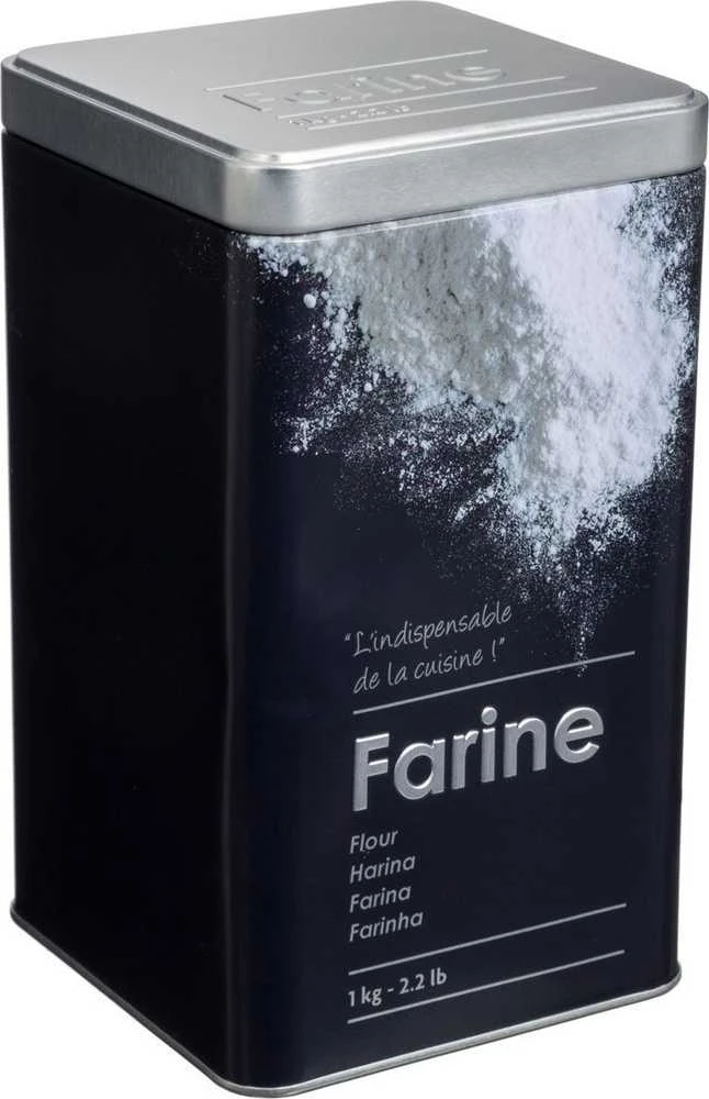5five Simply Smart Four container, 1kg, metal, juodas