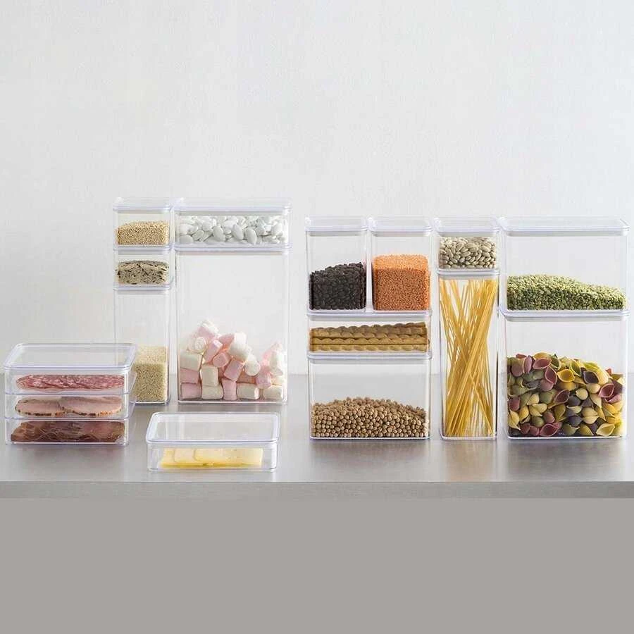 5five Simply Smart Skaidrus stačiakampis maisto indas su sandariu dangteliu, 4,3 l talpos