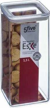 5five Simply Smart Maisto konteineris, hermetiška plastikinė dėžutė, kubo formos, 2 litrai