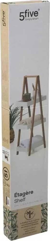 5five Simply Smart Bamboo Vonios lentyna 3 lygių bambuko, vonios kabykla