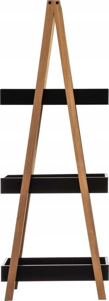 5five Simply Smart Bamboo Vonios lentyna 3 lygių bambukinė, vonios kabykla, juoda spalva