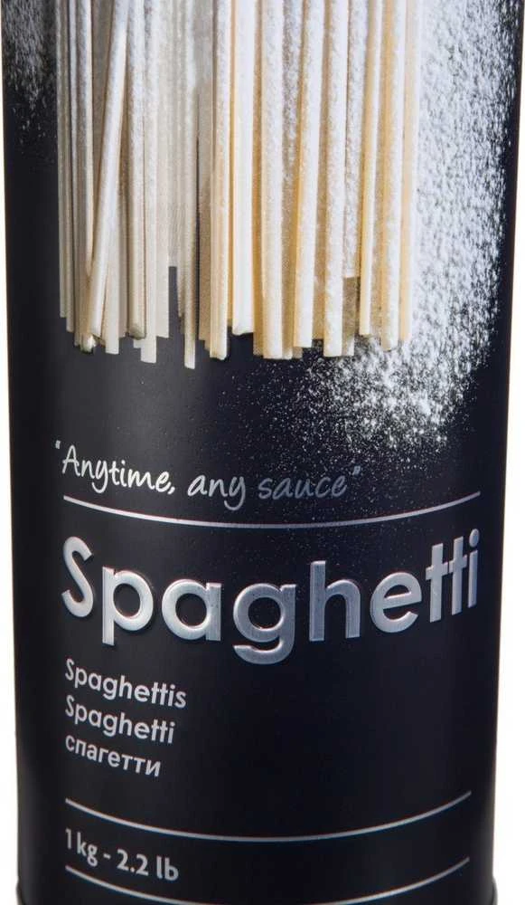 5five Simply Smart Spaghetti container, 1kg, metal, juodas