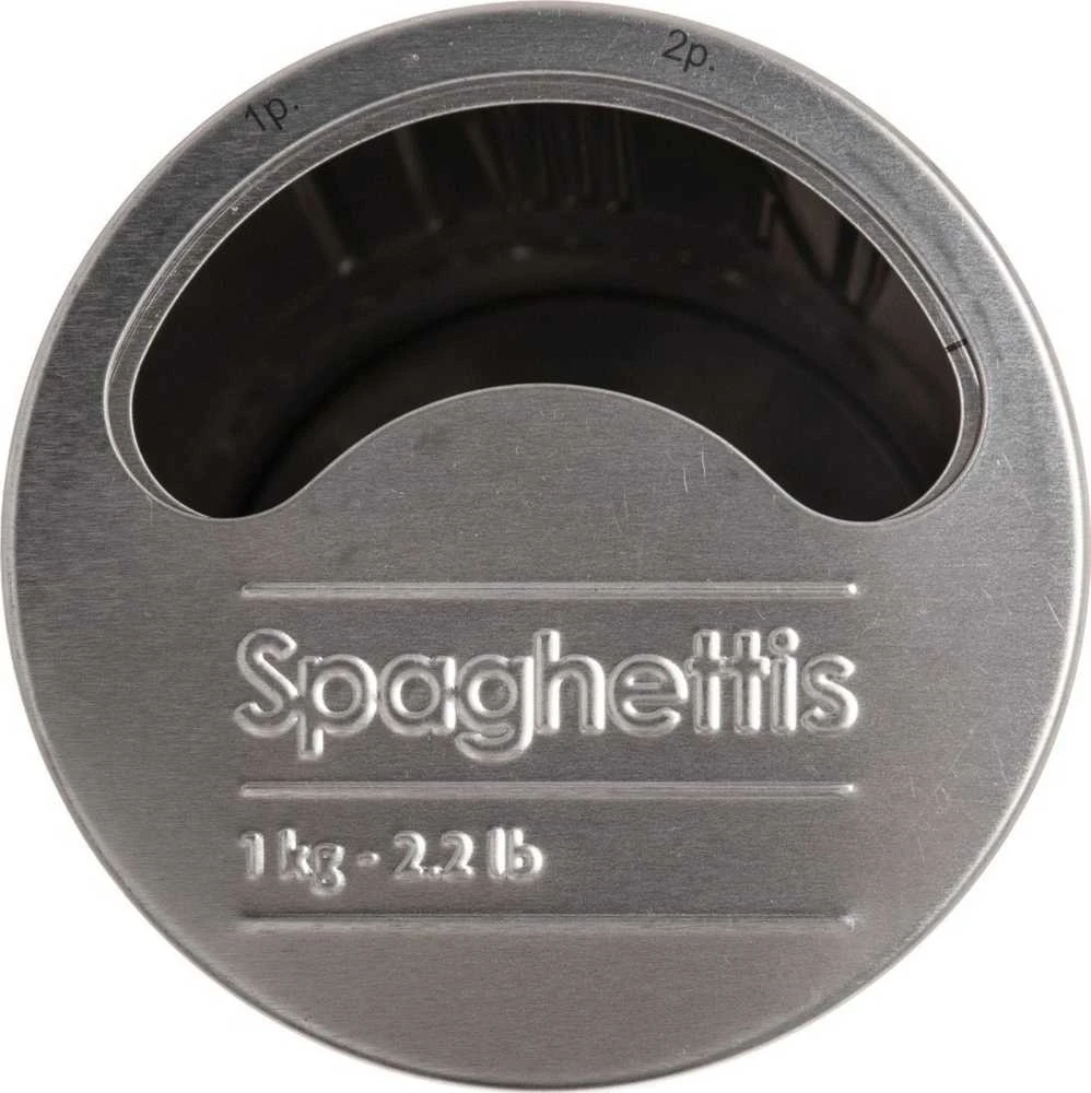 5five Simply Smart Spaghetti container, 1kg, metal, juodas