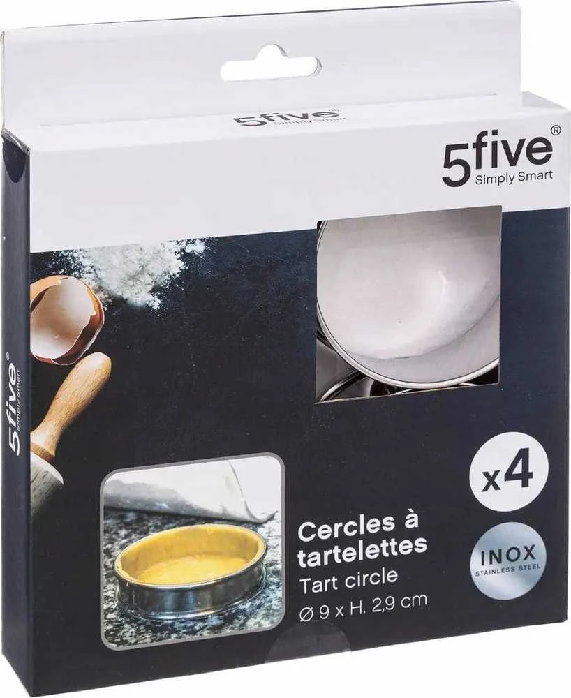 5five Simply Smart Mini tartlečių formelių rinkinys, Ø 9 cm