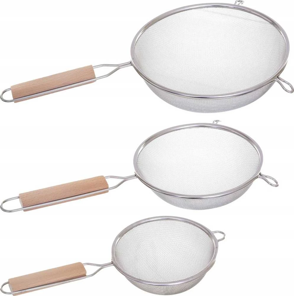 Secret De Gourmet PIECES Virtuvinis sietelis, nerūdijančio plieno, 3 vnt