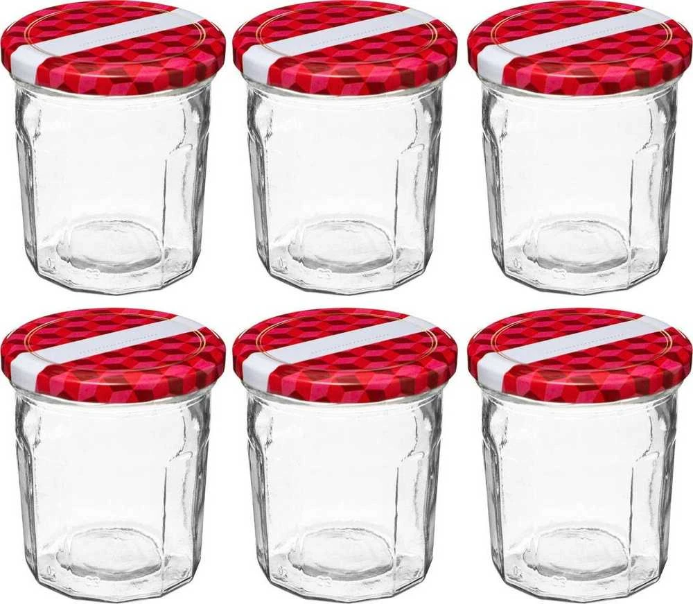 5five Simply Smart PIECES Stiklainiai konservams, 6 vnt, 280 ml