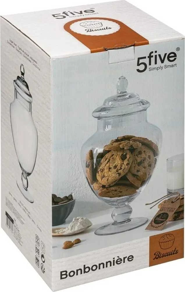 5five Simply Smart Candy Saldainių indelis, stiklainis, stiklinis indas su dangteliu, 30 cm