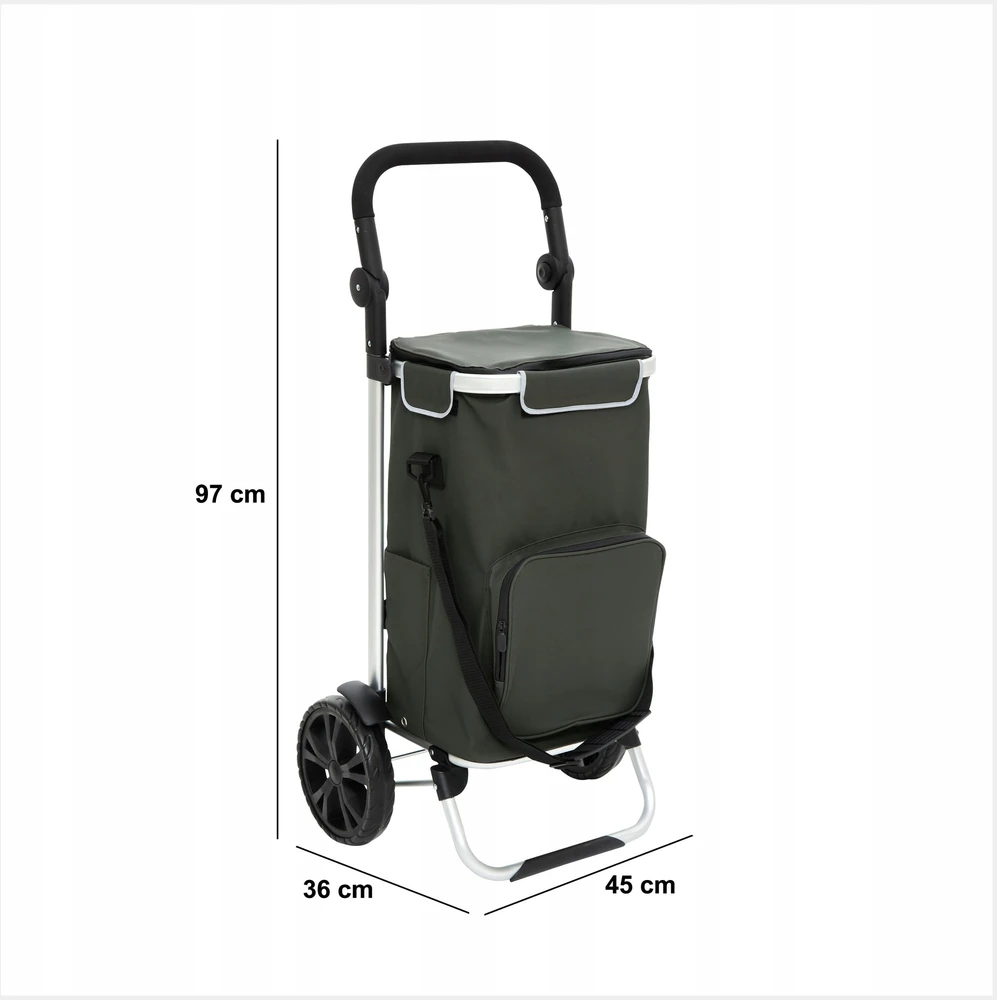 5five Simply Smart Apsipirkimo vežimėlis ant 2 ratukų, 97 cm, reguliuojamas