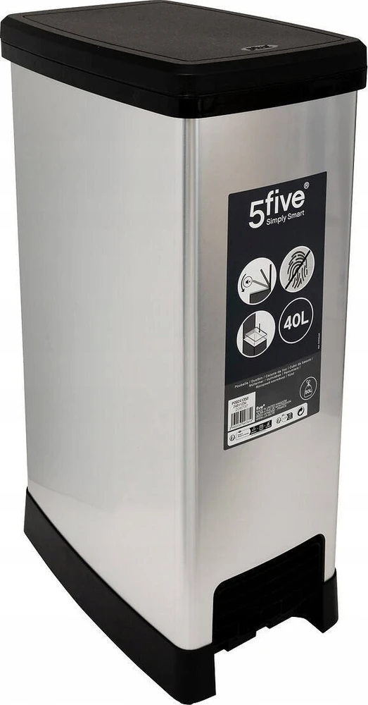 5five Simply Smart Siaura šiukšlių dėžė 23,5 cm PLAST