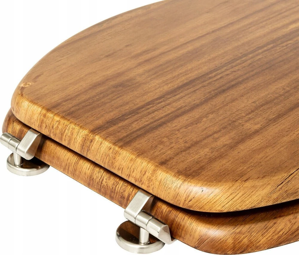 5five Simply Smart ACACIA medinė tualeto sėdynė, 46,5 x 37,3 x 6,4 cm