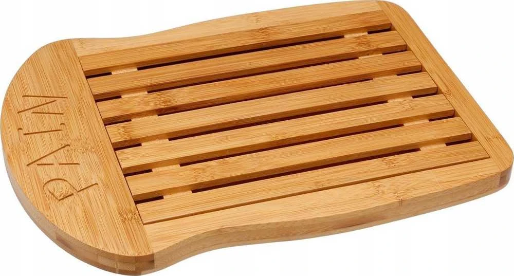 5five Simply Smart Bambukinė duonos pjaustymo lenta su vieta trupiniams, 34 x 26 x 2 cm