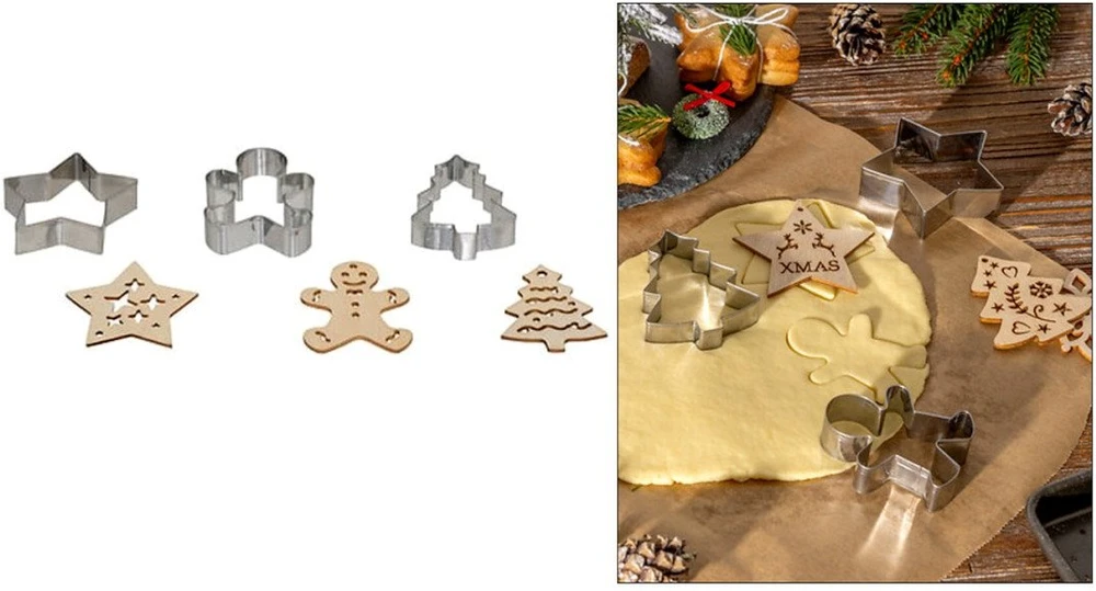 5five Simply Smart PIECES Kalėdinių sausainių formelės, 3 vnt.